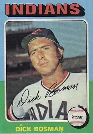 1975 Topps #354 - Dick Bosman - Cleveland Indians