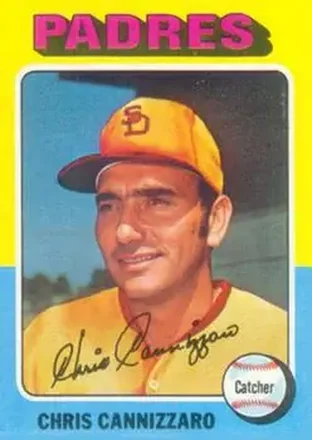 1975 Topps #355 - Chris Cannizzaro - San Diego Padres 1975 Topps #355 - Chris Cannizzaro - San Diego Padres