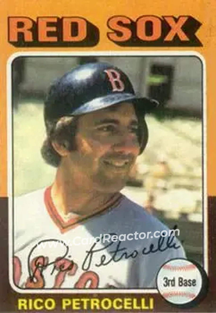 1975 Topps #356 - Rico Petrocelli - Boston Red Sox - Front