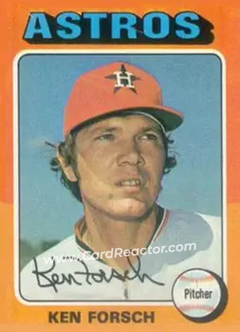 1975 Topps #357 - Ken Forsch - Houston Astros - Front