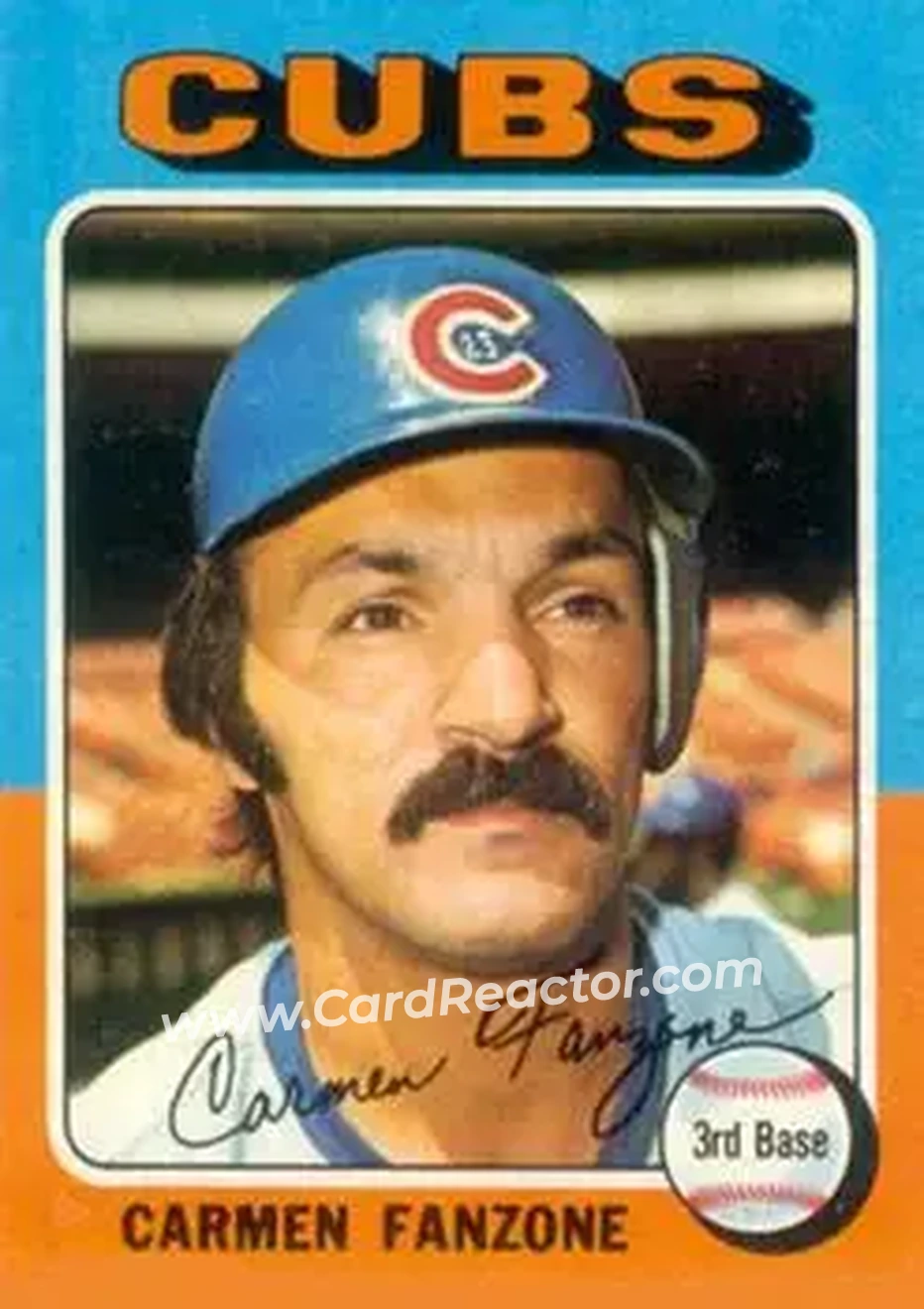 1975 Topps #363 - Carmen Fanzone - Chicago Cubs - Front