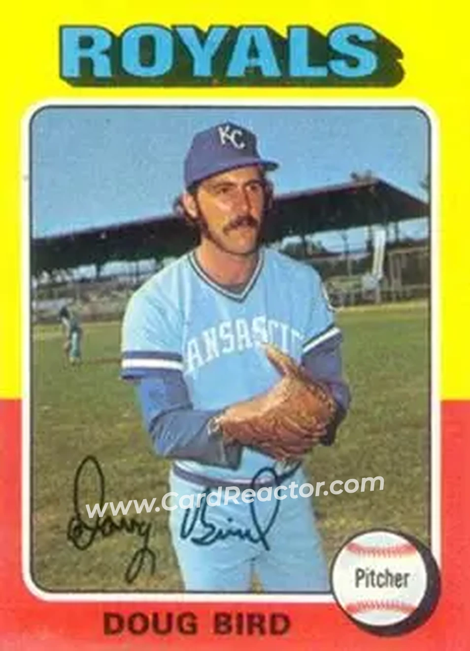 1975 Topps #364 - Doug Bird - Kansas City Royals - Front