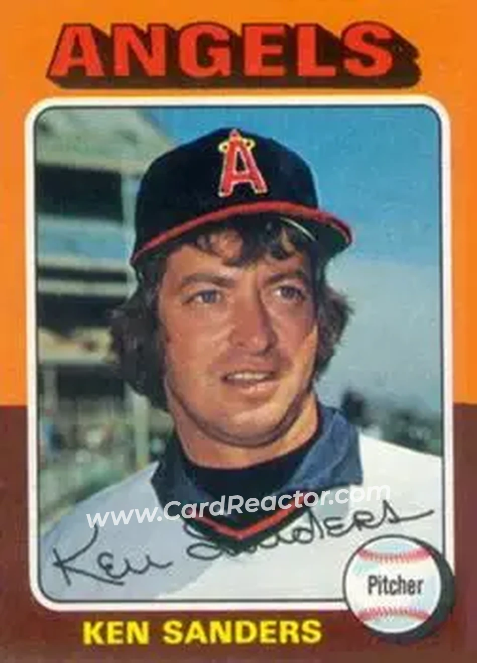 1975 Topps #366 - Ken Sanders - California Angels - Front