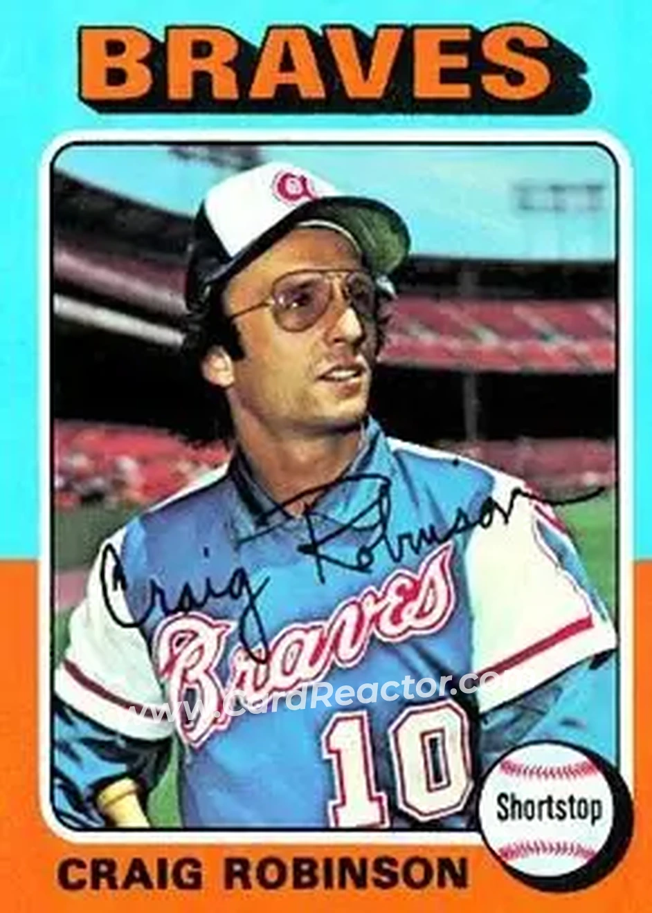 1975 Topps #367 - Craig Robinson - Atlanta Braves - Front