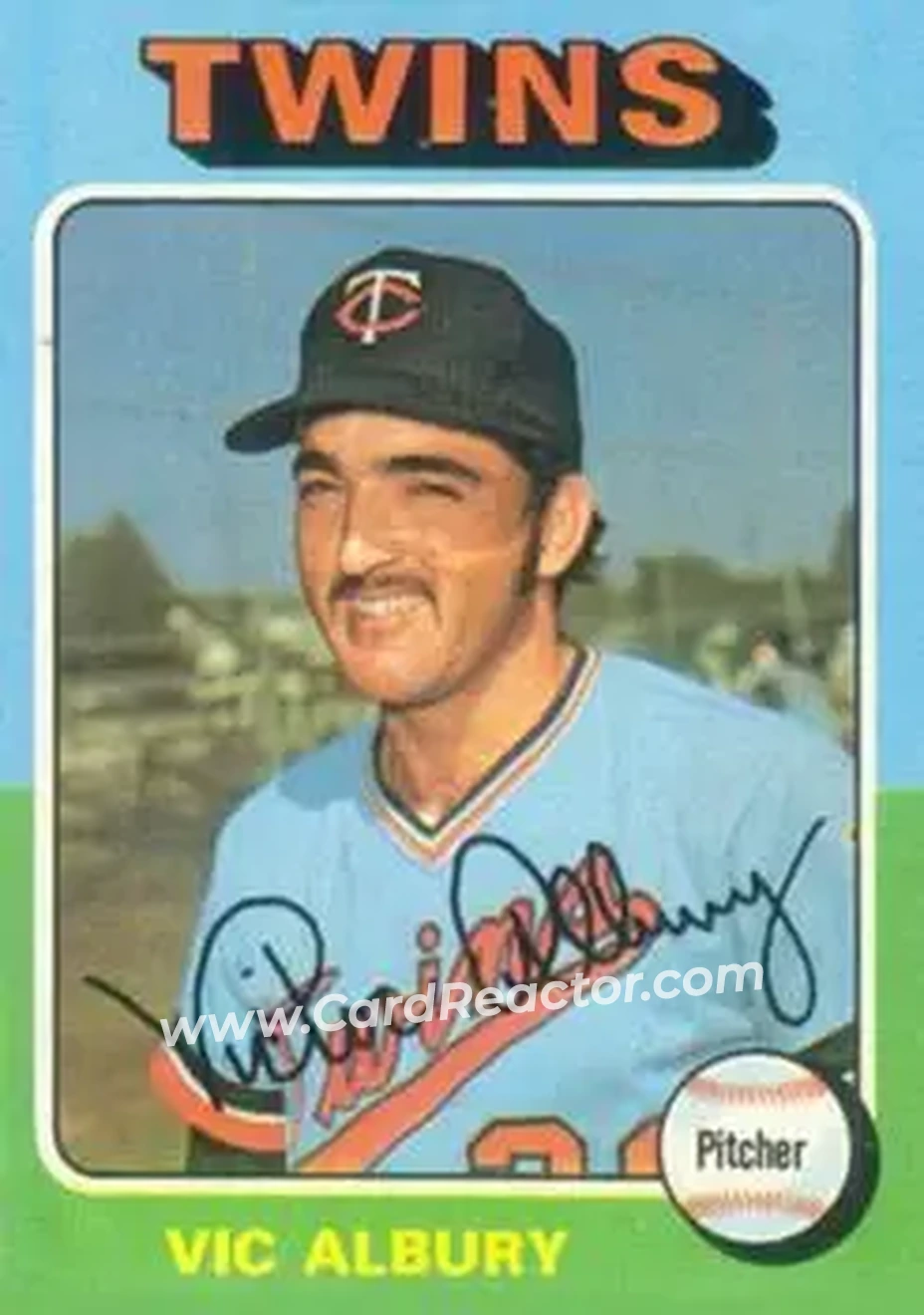 1975 Topps #368 - Vic Albury - Minnesota Twins - Front