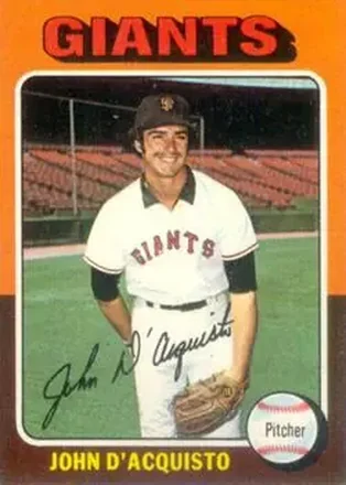 1975 Topps #372 - John D'Acquisto - San Francisco Giants