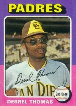 1975 Topps #378 - Derrel Thomas - San Diego Padres 1975 Topps #378 - Derrel Thomas - San Diego Padres