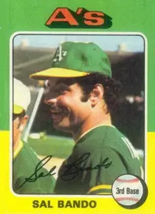 1975 Topps #380 - Sal Bando - Oakland Athletics