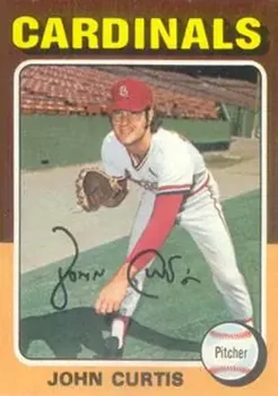 1975 Topps #381 - John Curtis - St. Louis Cardinals