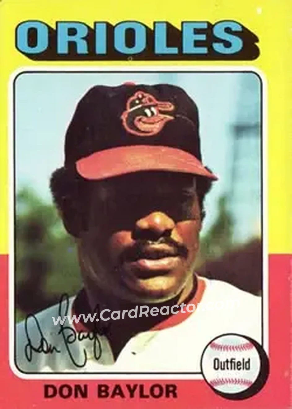 1975 Topps #382 - Don Baylor - Baltimore Orioles - Front 1975 Topps #382 - Don Baylor - Baltimore Orioles - Front