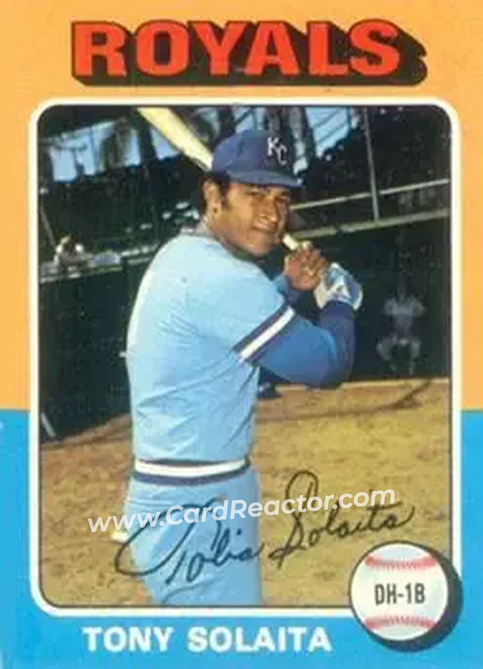 1975 Topps #389 - Tony Solaita - Kansas City Royals - Front 1975 Topps #389 - Tony Solaita - Kansas City Royals - Front