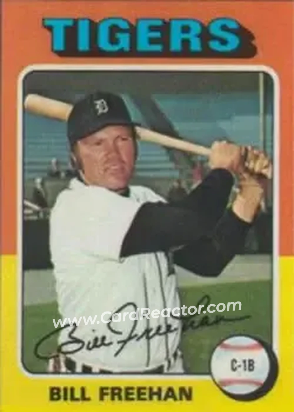 1975 Topps #397 - Bill Freehan - Detroit Tigers - Front