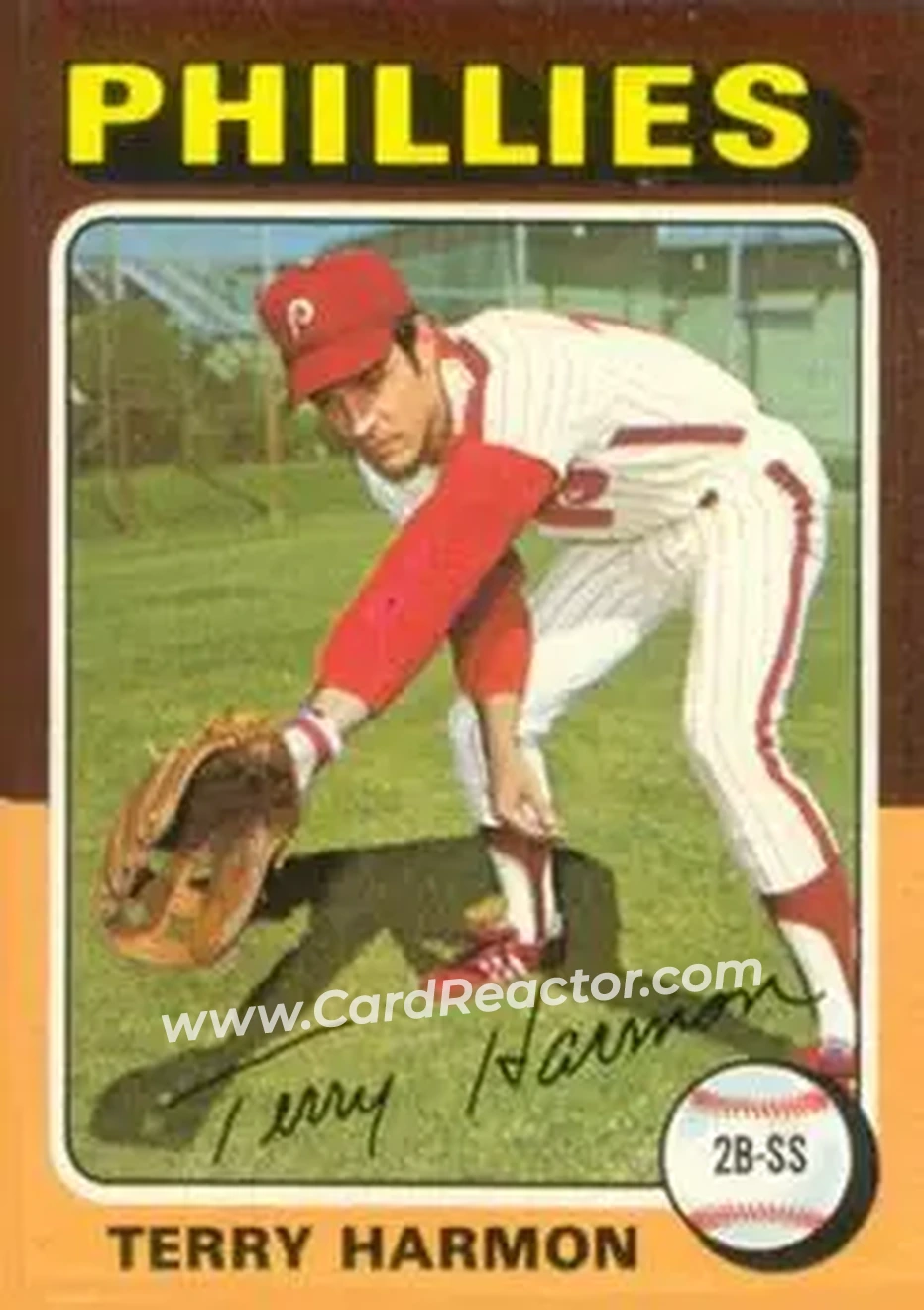 1975 Topps #399 - Terry Harmon - Philadelphia Phillies - Front 1975 Topps #399 - Terry Harmon - Philadelphia Phillies - Front