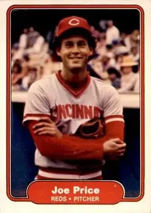 1982 Fleer #81 - Joe Price - Cincinnati Reds 1982 Fleer #81 - Joe Price - Cincinnati Reds