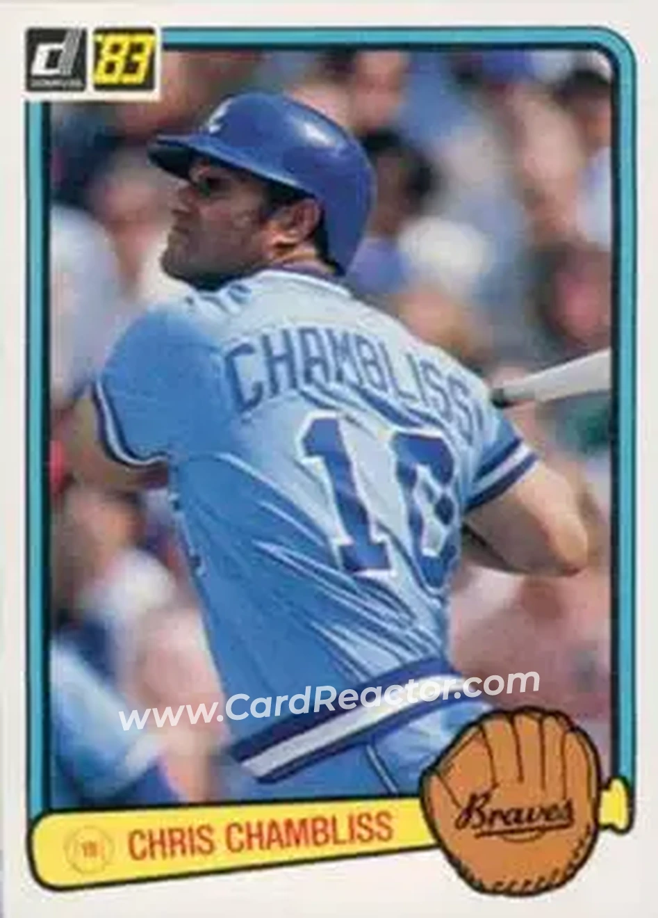 1983 Donruss #123 - Chris Chambliss - Atlanta Braves - Front