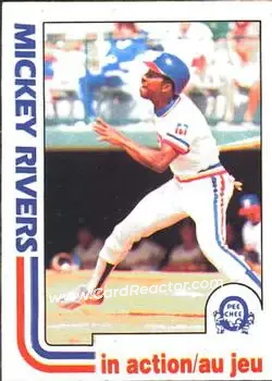 1982 O-Pee-Chee #51 - Mickey Rivers - Texas Rangers - Front