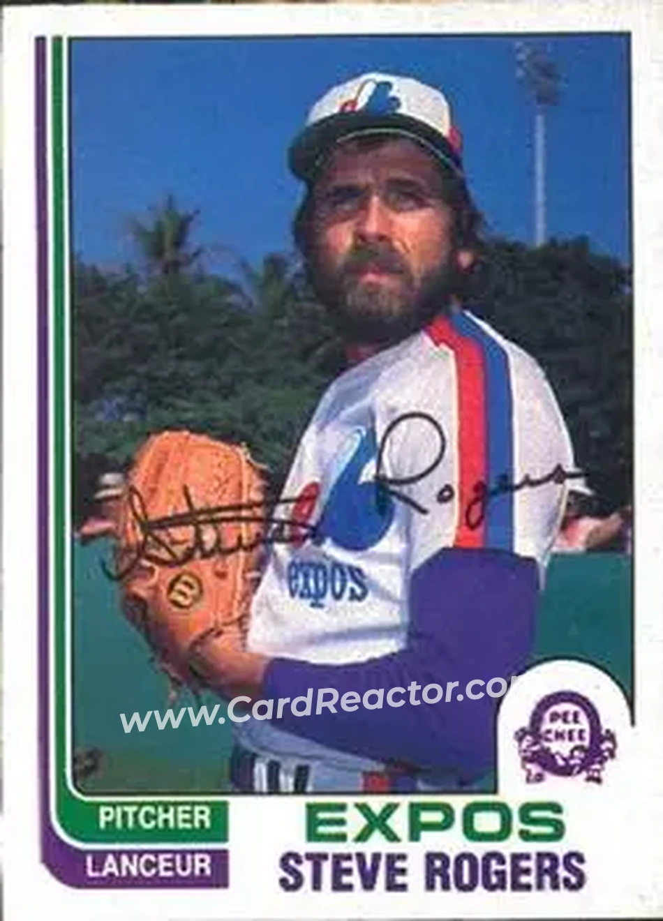 1982 O-Pee-Chee #52 - Steve Rogers - Montreal Expos - Front