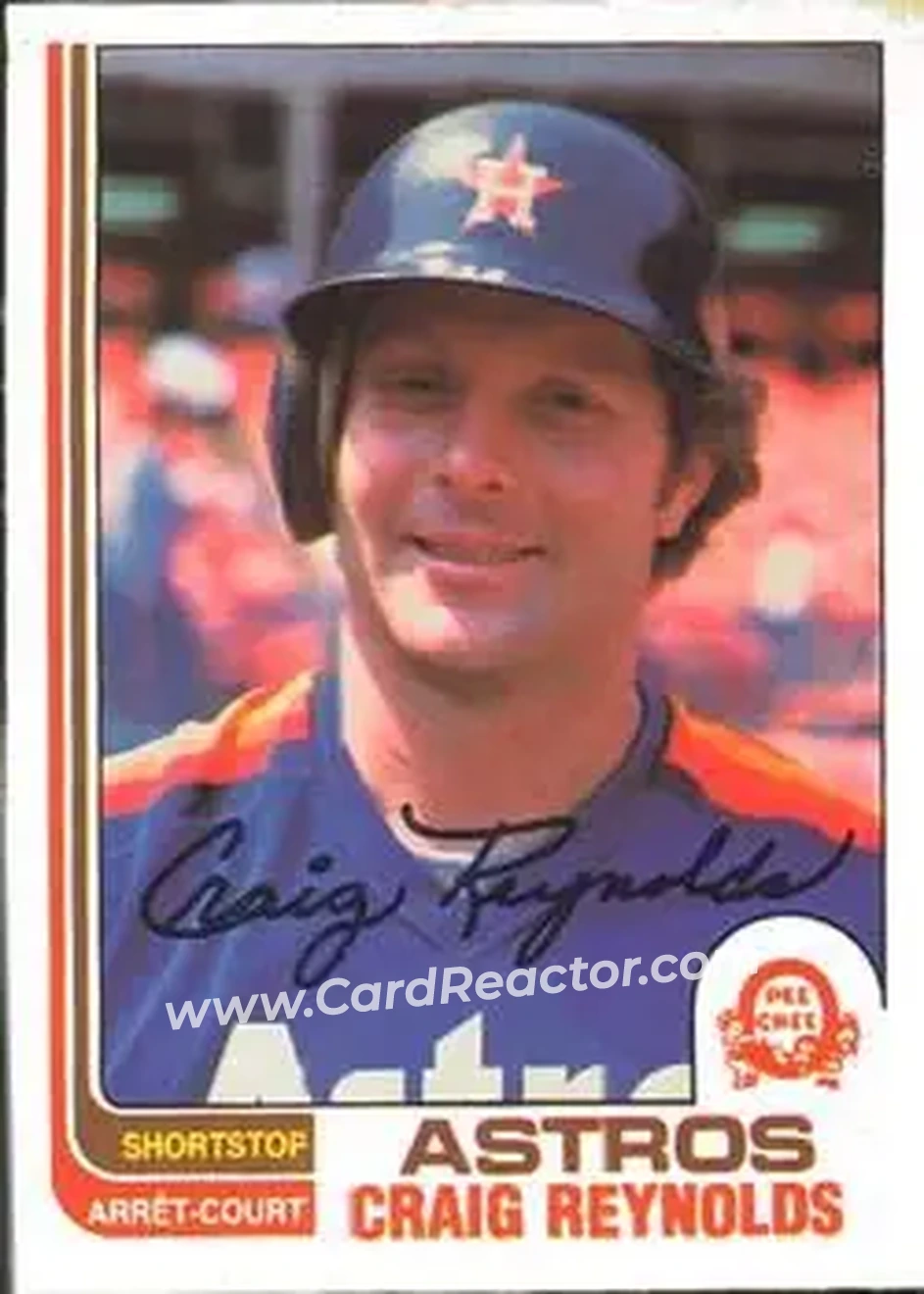 1982 O-Pee-Chee #57 - Craig Reynolds - Houston Astros - Front