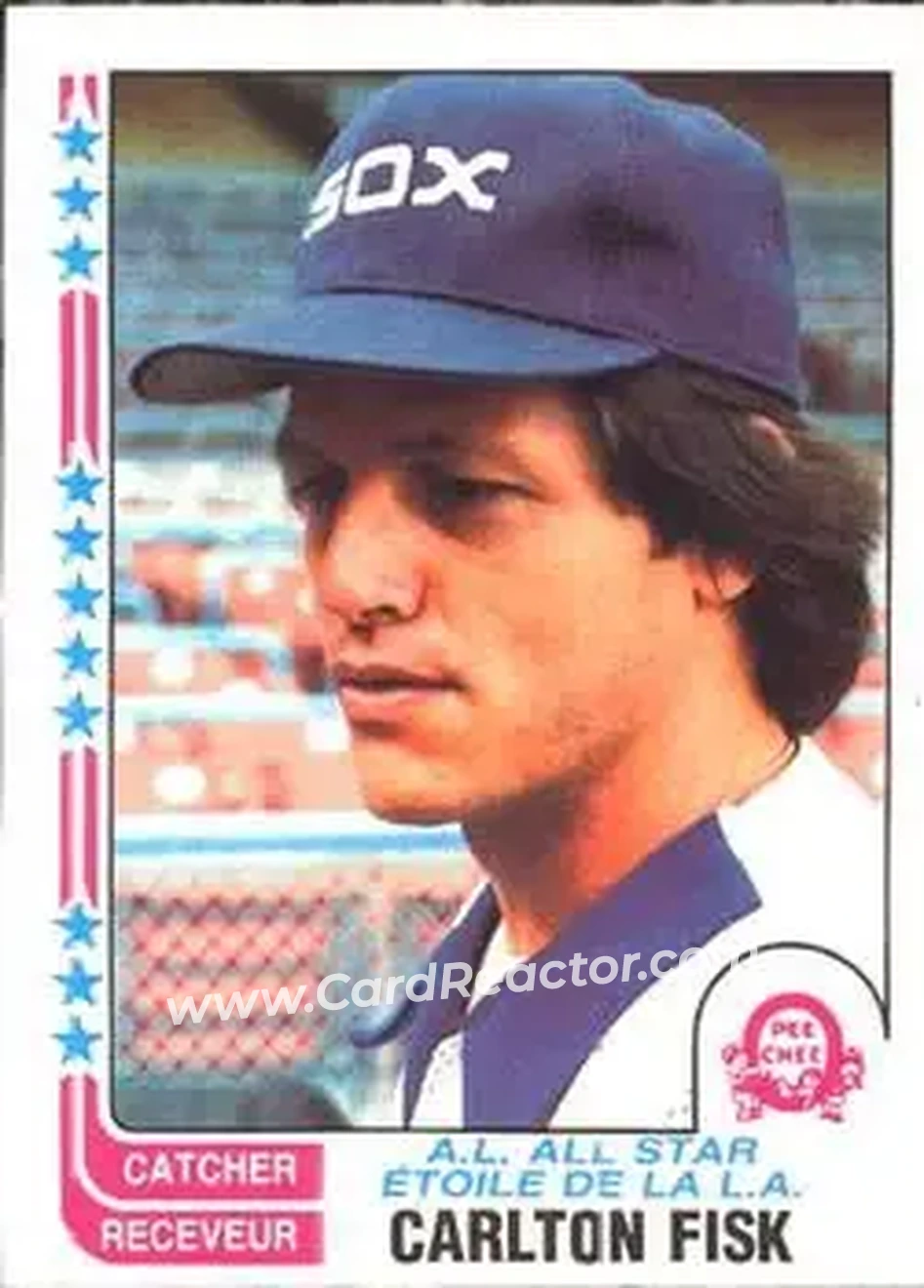 1982 O-Pee-Chee #58 - Carlton Fisk - Chicago White Sox - Front