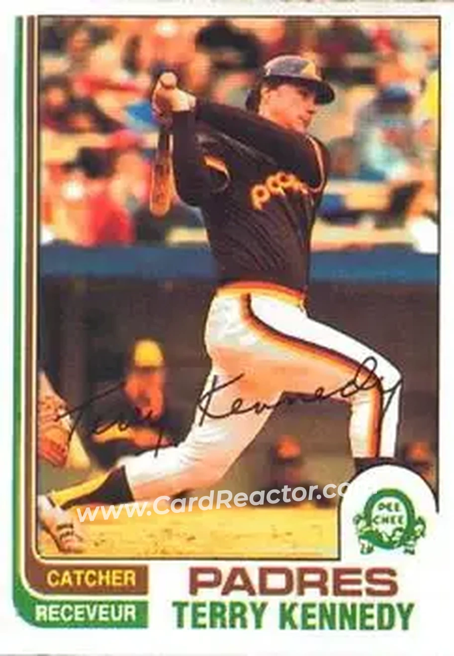 1982 O-Pee-Chee #65 - Terry Kennedy - San Diego Padres - Front