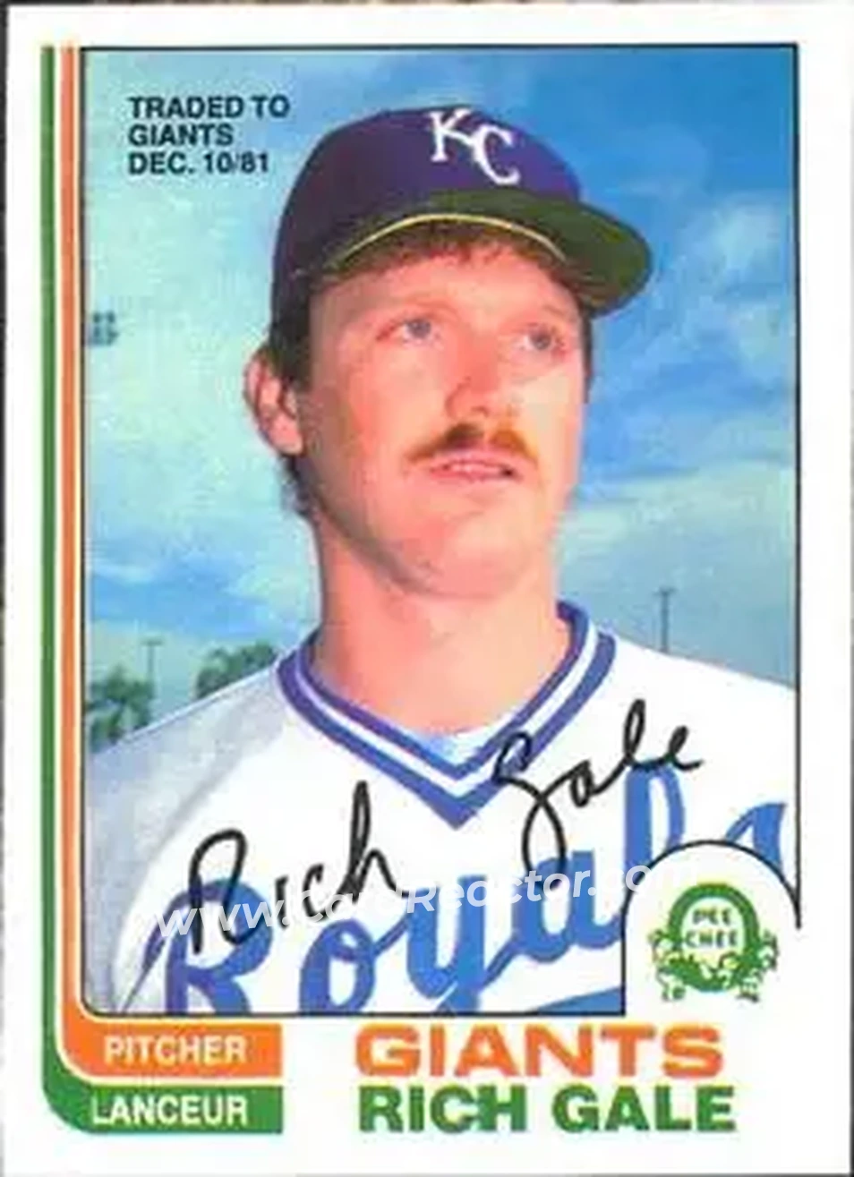 1982 O-Pee-Chee #67 - Rich Gale - San Francisco Giants - Front