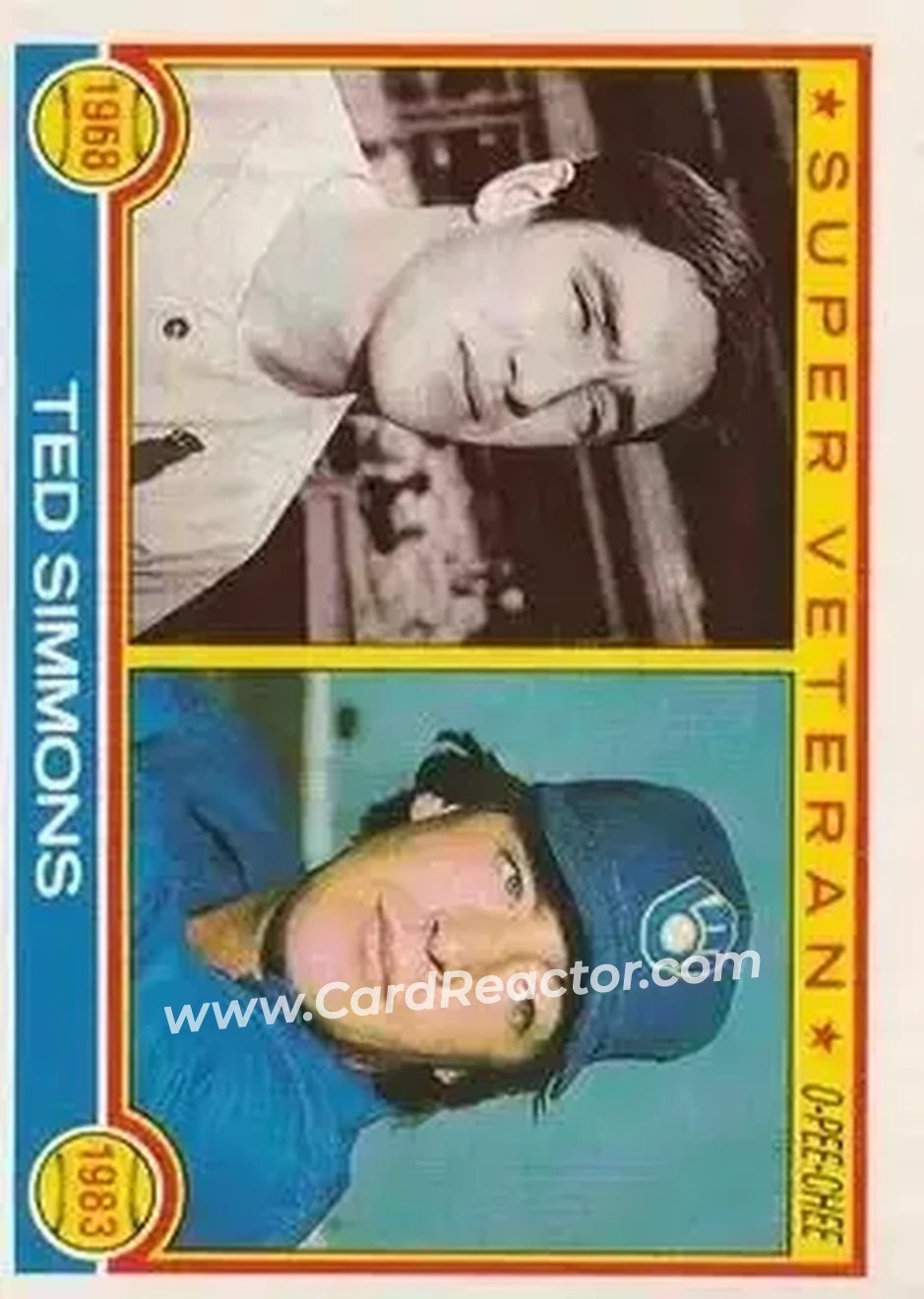 1983 O-Pee-Chee #33 - Ted Simmons - Front 1983 O-Pee-Chee #33 - Ted Simmons - Front