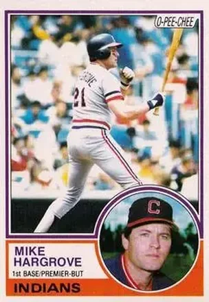 1983 O-Pee-Chee #37 - Mike Hargrove - Cleveland Indians
