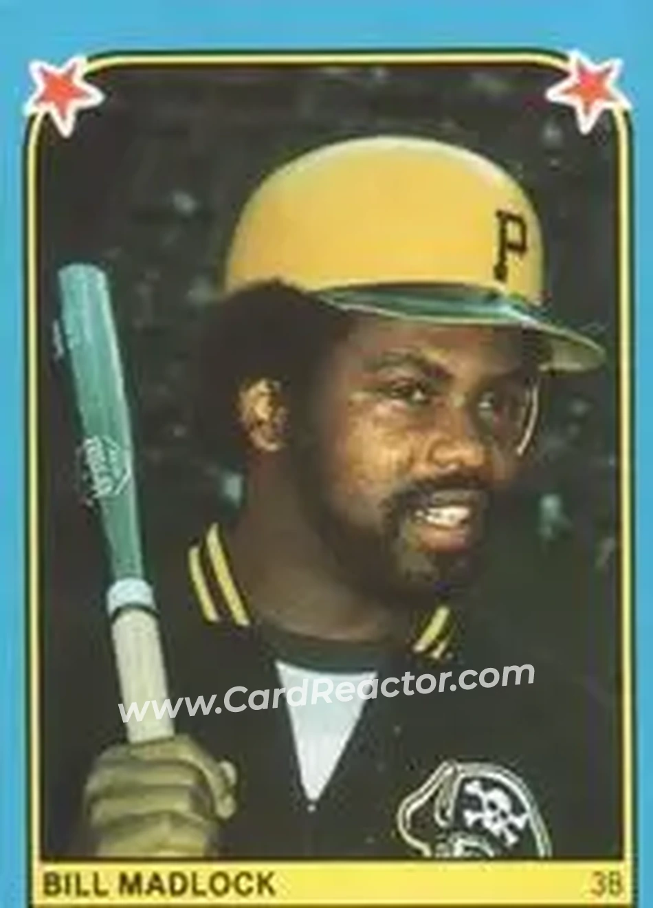 1983 Fleer Star Stickers #71 - Bill Madlock - Pittsburgh Pirates - Front