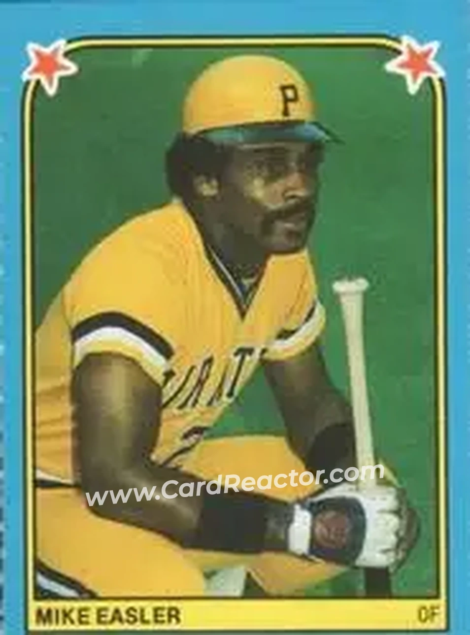 1983 Fleer Star Stickers #80 - Mike Easler - Pittsburgh Pirates - Front 1983 Fleer Star Stickers #80 - Mike Easler - Pittsburgh Pirates - Front
