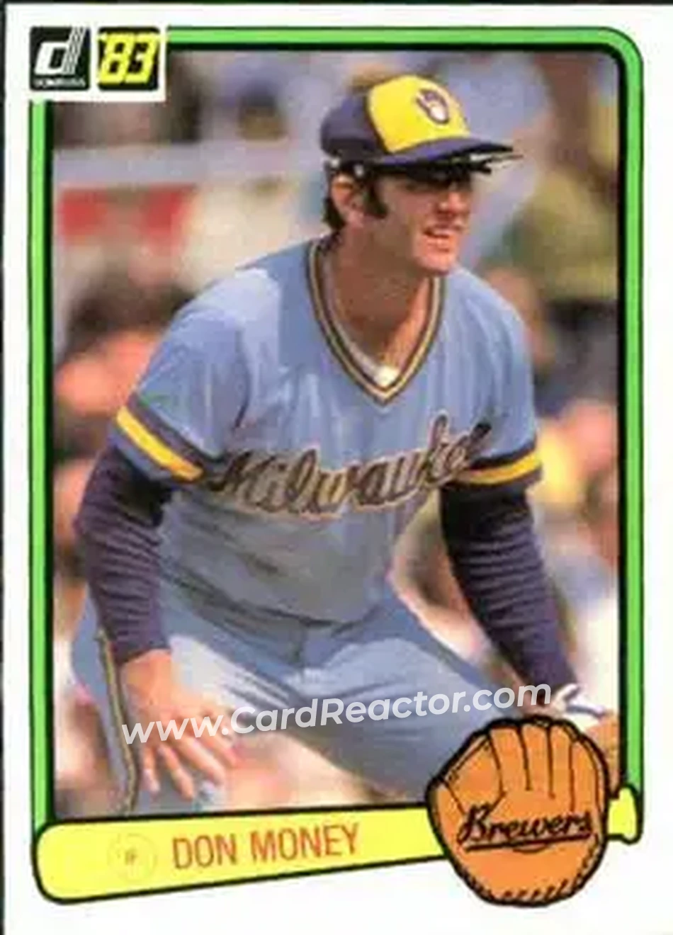 1983 Donruss #132 - Don Money - Milwaukee Brewers - Front
