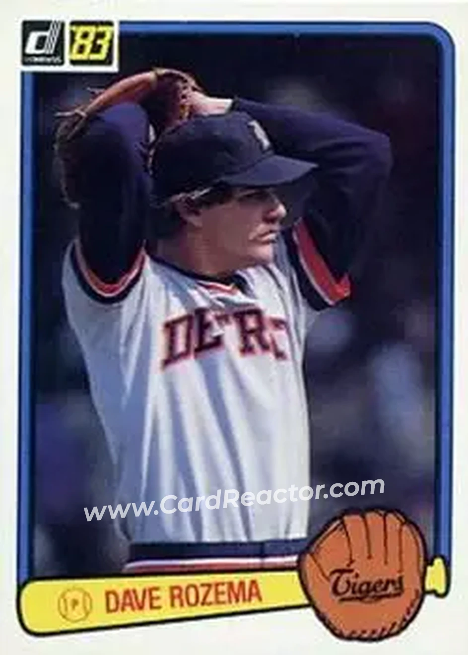 1983 Donruss #133 - Dave Rozema - Detroit Tigers - Front 1983 Donruss #133 - Dave Rozema - Detroit Tigers - Front