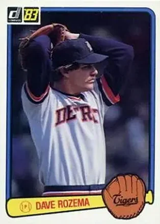 1983 Donruss #133 - Dave Rozema - Detroit Tigers