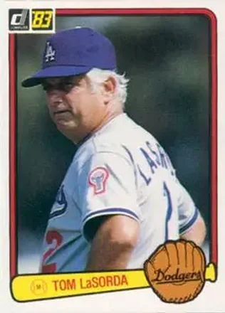 1983 Donruss #136 - Tom Lasorda - Los Angeles Dodgers 1983 Donruss #136 - Tom Lasorda - Los Angeles Dodgers