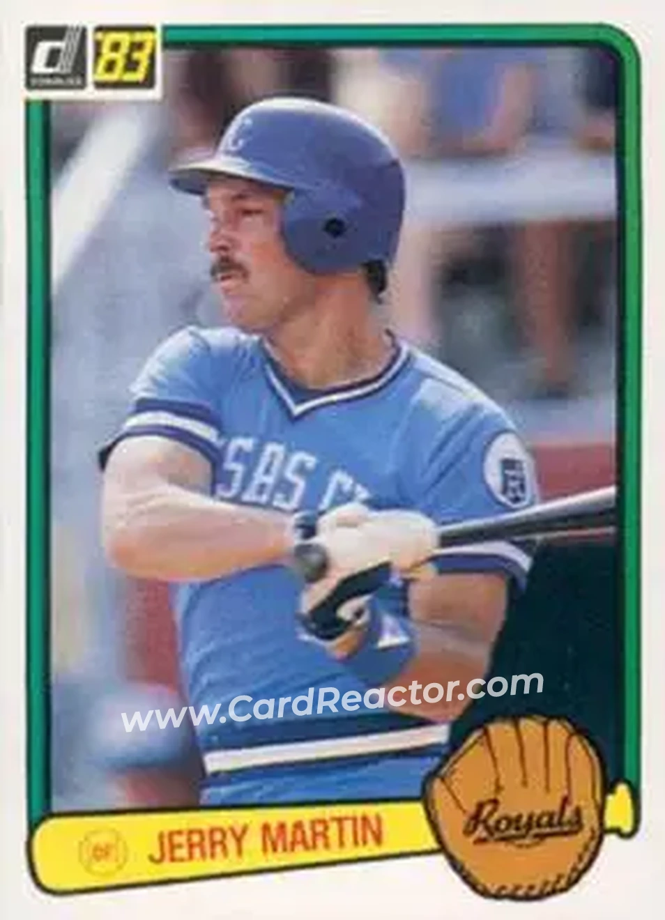 1983 Donruss #138 - Jerry Martin - Kansas City Royals - Front 1983 Donruss #138 - Jerry Martin - Kansas City Royals - Front