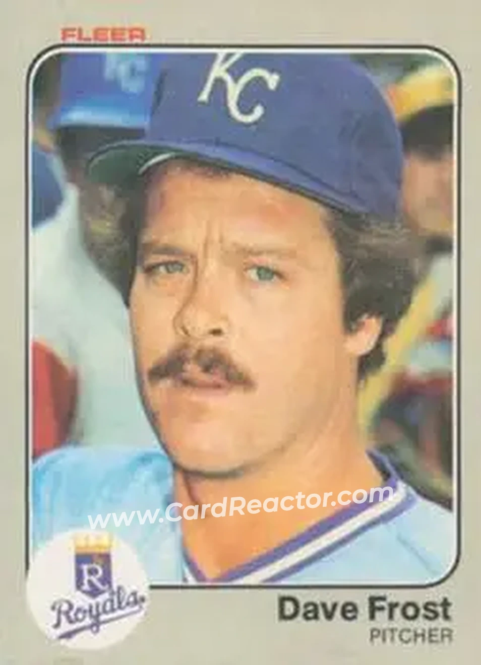 1983 Fleer #111 - Dave Frost - Kansas City Royals