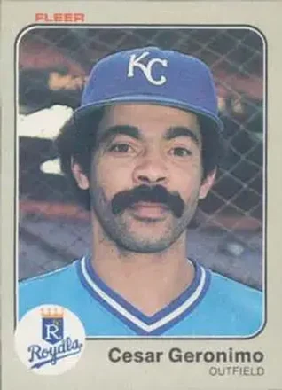 1983 Fleer #112 - Cesar Geronimo - Kansas City Royals