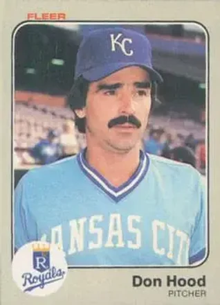 1983 Fleer #115 - Don Hood - Kansas City Royals 1983 Fleer #115 - Don Hood - Kansas City Royals