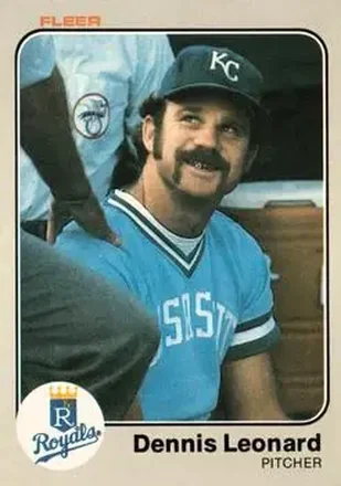 1983 Fleer #116 - Dennis Leonard - Kansas City Royals 1983 Fleer #116 - Dennis Leonard - Kansas City Royals