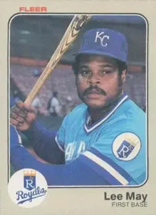 1983 Fleer #118 - Lee May - Kansas City Royals