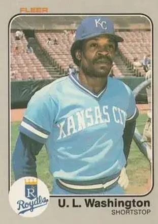 1983 Fleer #125 - U.L. Washington - Kansas City Royals