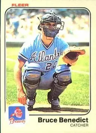 1983 Fleer #130 - Bruce Benedict - Atlanta Braves
