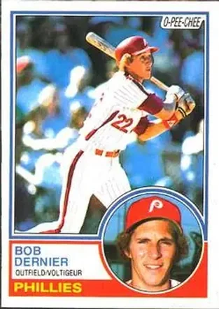 1983 O-Pee-Chee #43 - Bob Dernier - Philadelphia Phillies