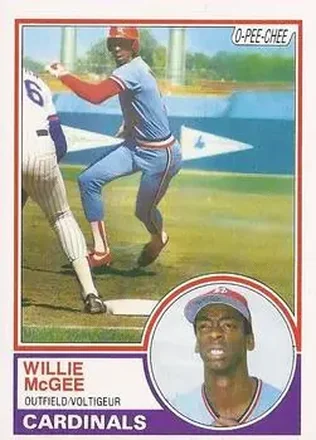 1983 O-Pee-Chee #49 - Willie McGee - St. Louis Cardinals 1983 O-Pee-Chee #49 - Willie McGee - St. Louis Cardinals