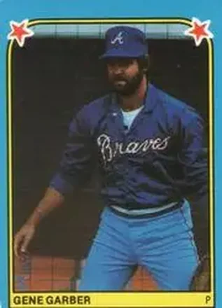 1983 Fleer Star Stickers #87 - Gene Garber - Atlanta Braves