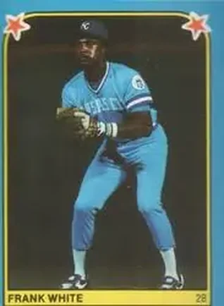 1983 Fleer Star Stickers #94 - Frank White - Kansas City Royals