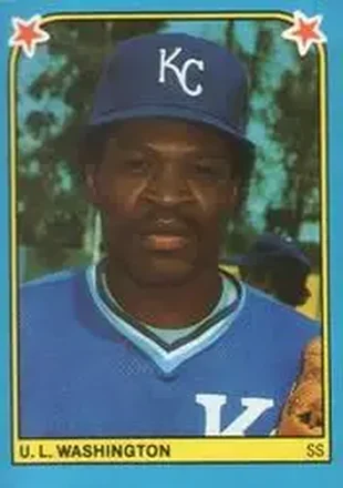 1983 Fleer Star Stickers #97 - U.L. Washington - Kansas City Royals