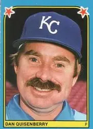 1983 Fleer Star Stickers #100 - Dan Quisenberry - Kansas City Royals 1983 Fleer Star Stickers #100 - Dan Quisenberry - Kansas City Royals