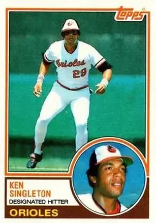 1983 Topps #85 - Ken Singleton - Baltimore Orioles