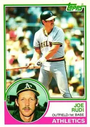 1983 Topps #87 - Joe Rudi - Oakland Athletics 1983 Topps #87 - Joe Rudi - Oakland Athletics