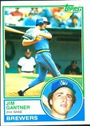 1983 Topps #88 - Jim Gantner - Milwaukee Brewers
